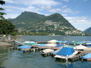Yacht harbour near Lugano
